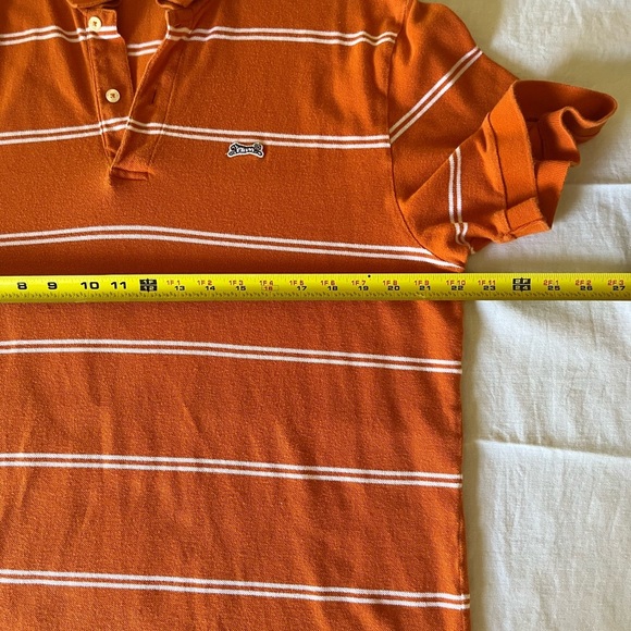 Le Tigre Polo Orange White Striped Shirt sku020 - Picture 3 of 8
